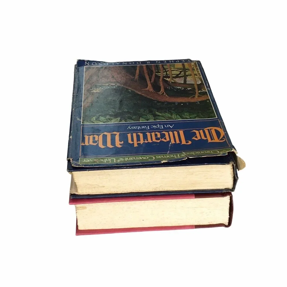 Lot of 2 Vintage Books Stephen R Donaldson Fantasy‎ Genre HB